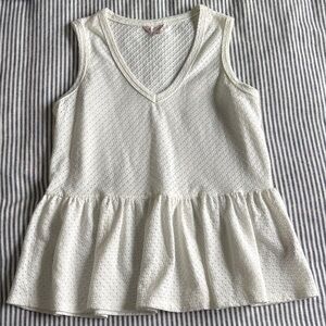 Nanette Lepore Cream Textured Top